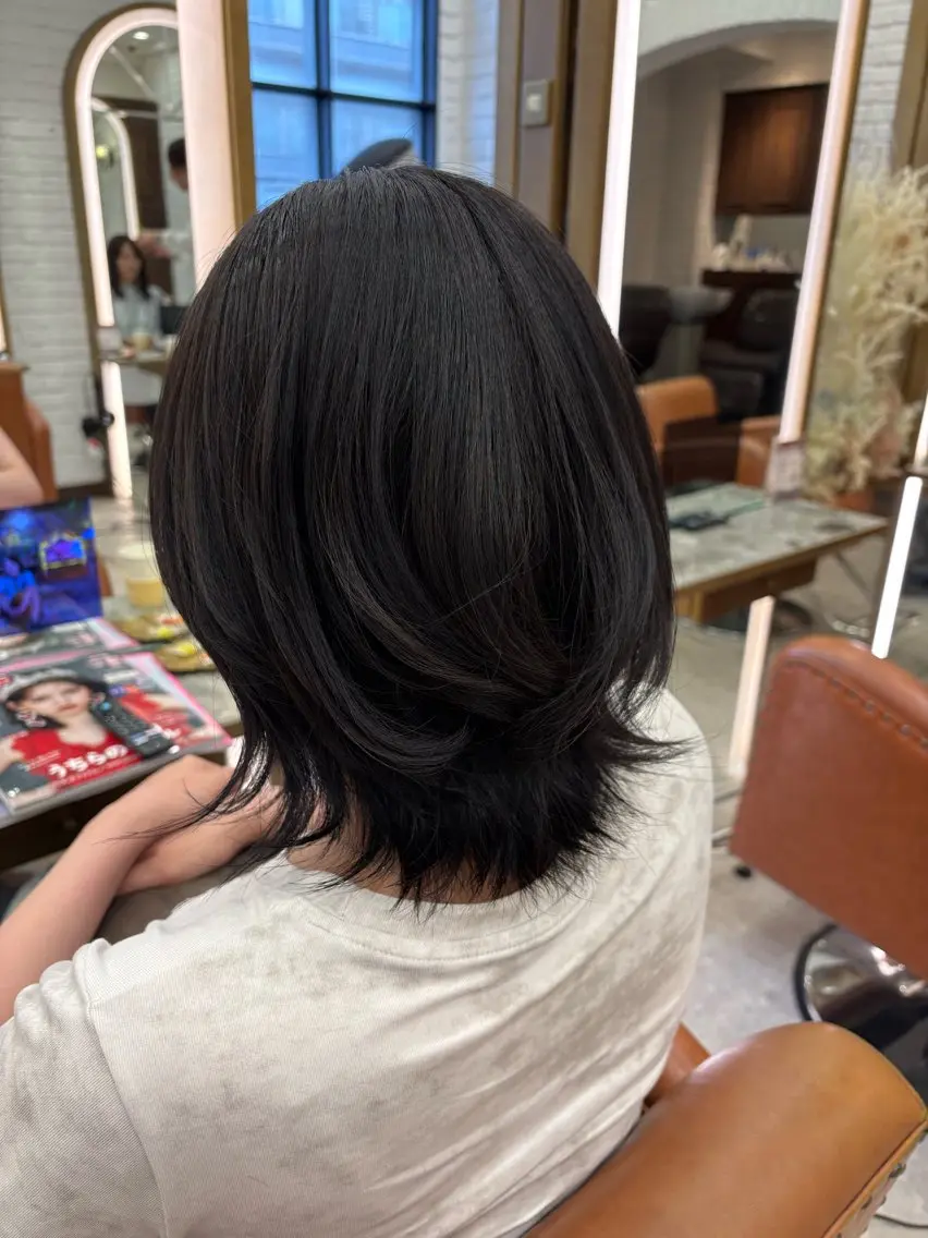 ショート カラー 透明感カラー ヘアカラー 湯浅 菜月のヘアスタイル