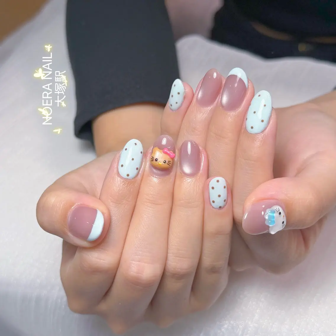 ネイル ジェルネイル 韓国ネイル マグネットネイル ワンホンネイル Yuii 🌟 Noera Nailのネイルデザイン
