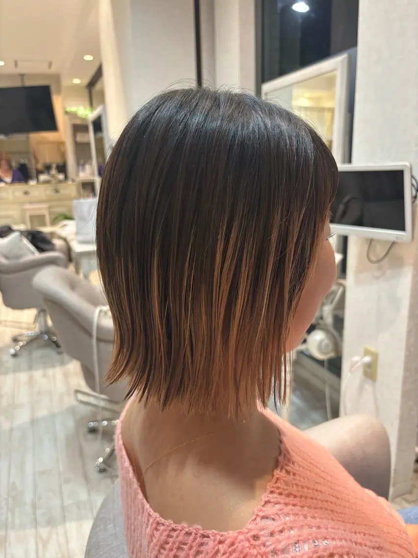 ショート ボブ 竹田 夏菜のヘアスタイル