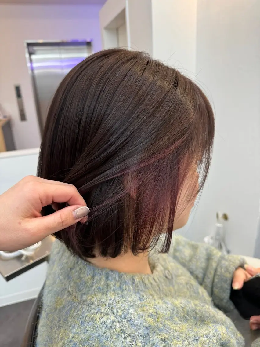 ショート カラー カット ヘアカラー トリートメント WISTERIA P LUS1 ikumiのヘアスタイル