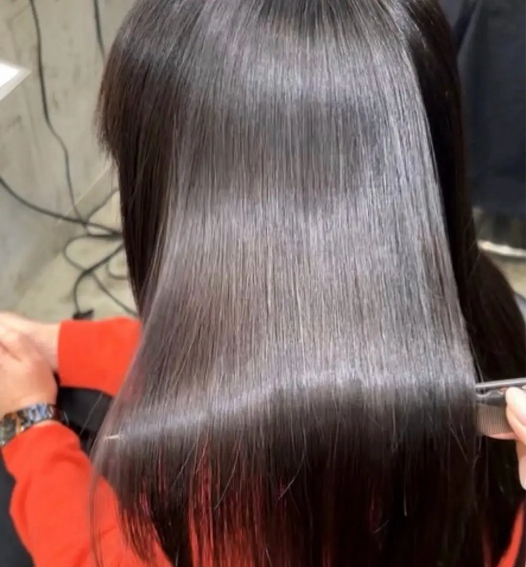 ロング アッシュ ハイライト 髪質改善 🌟リュウヤ🌟髪質 改善🌟のヘアスタイル