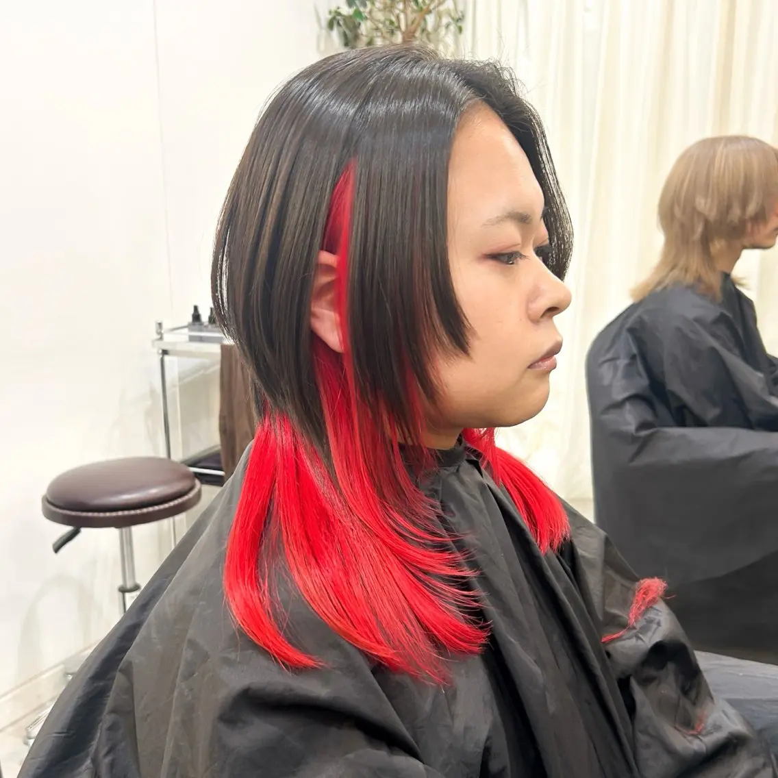 【🌈インナーカラー🌈】ケアブリーチインナーカラー➕超音波カクテルトリートメントorバイカルテ5stepトリートメントの写真