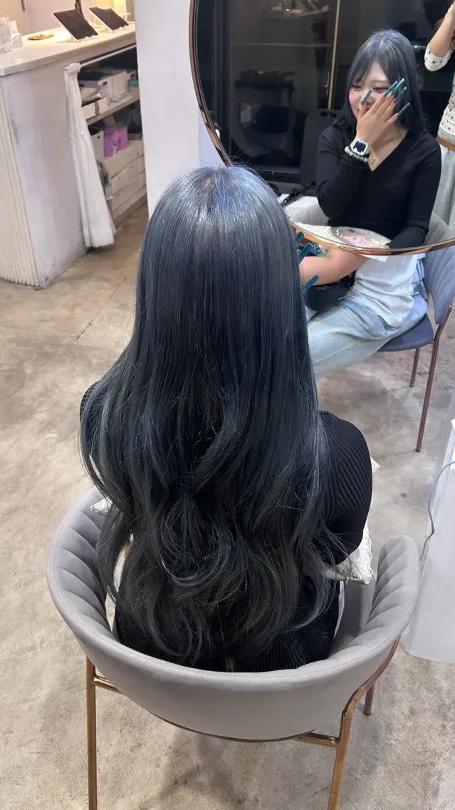 ロング カラー ヘアカラー sana 韓国ヘア🌿のヘアスタイル
