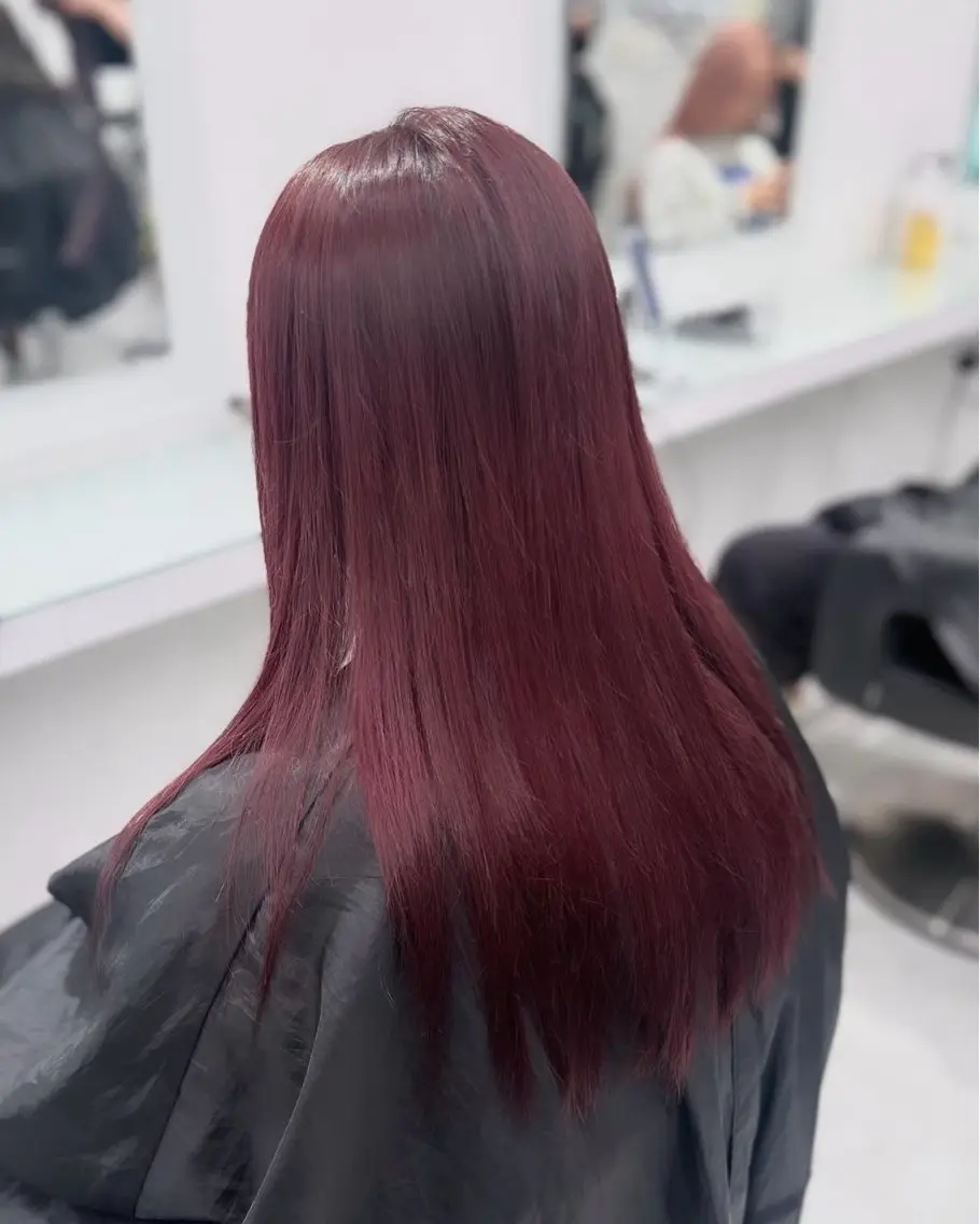 セミロング カラー カット ヘアカラー トリートメント ヘッドスパ 艶モテ・韓国スタイル 🤍りんのヘアスタイル