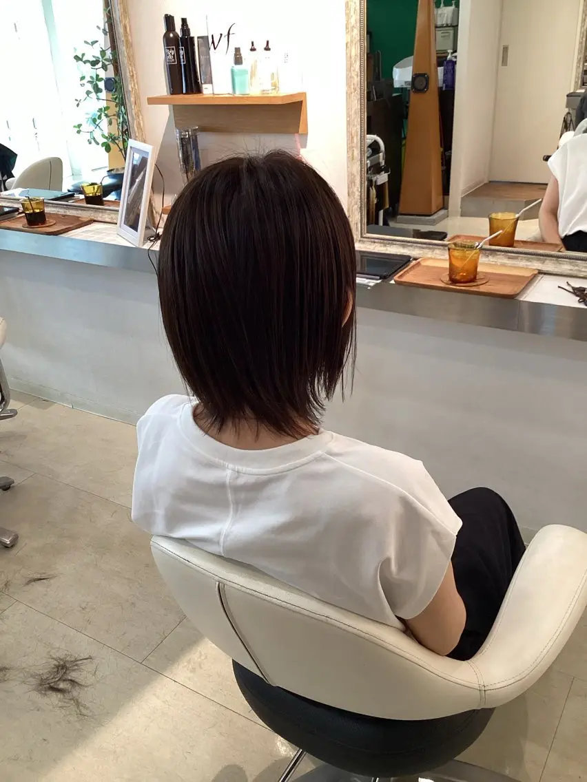 ショート カット ヘアカラー hair bonitaのヘアスタイル