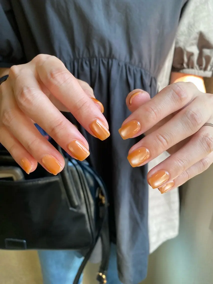 ネイル 成人式 フレンチネイル ジェルネイル ガーリー マグネットネイル ハンドネイル 草加ニュアンスネイル 🌚hersのネイルデザイン