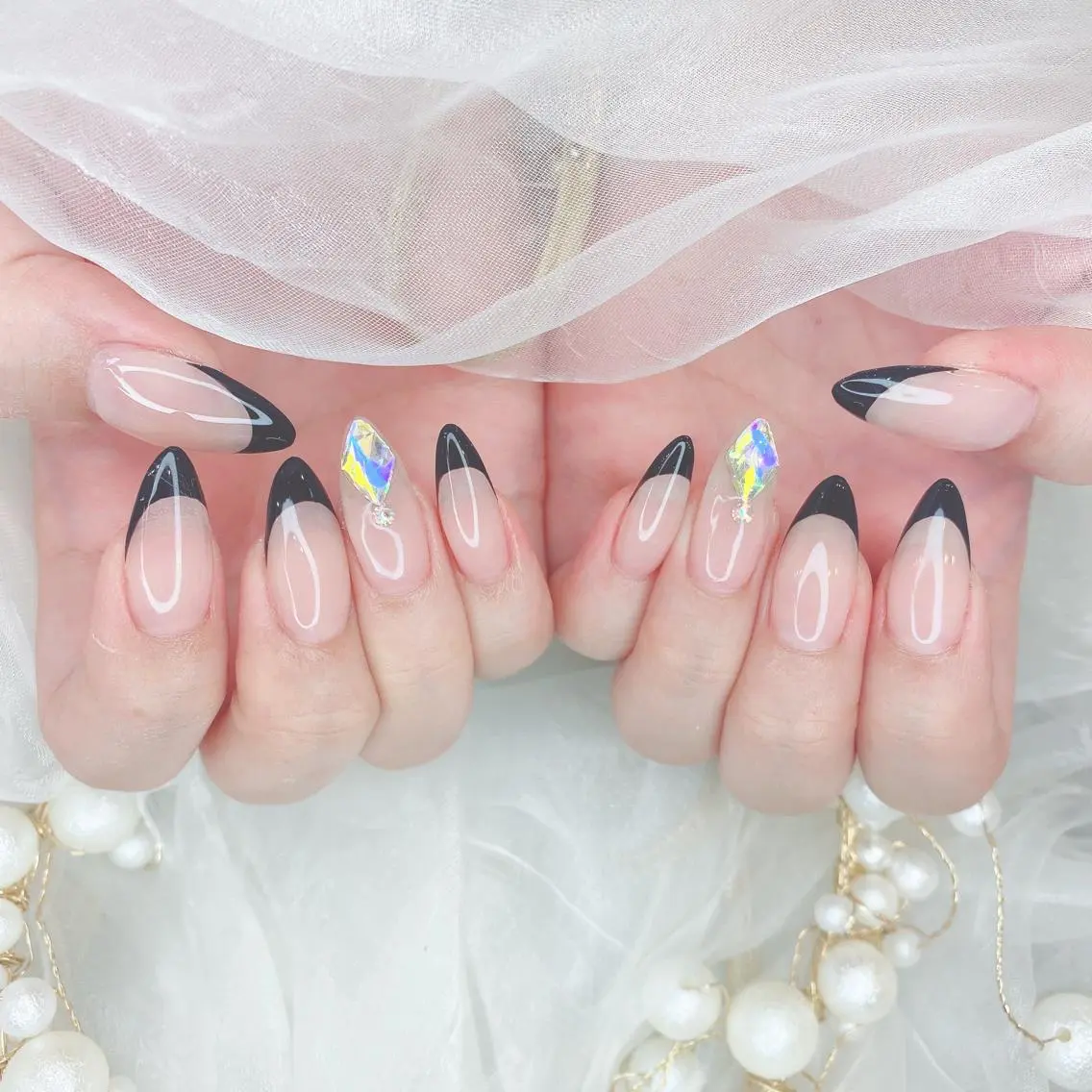 ネイル フレンチネイル シンプルネイル DG nailのネイルデザイン