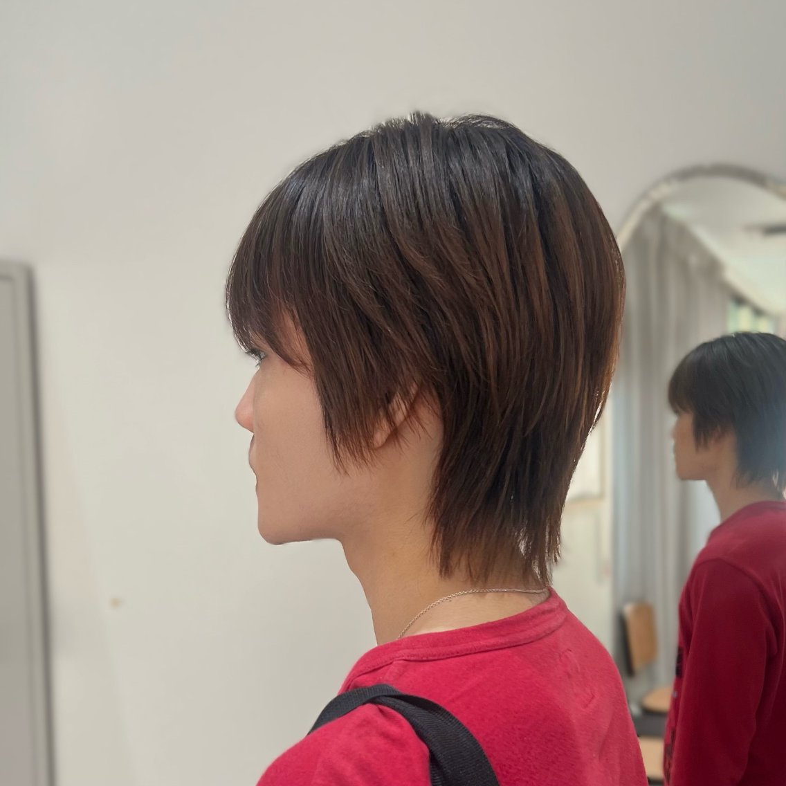 メンズ メンズウルフカット ウルフカット カット ヘアカラー mona🩵透明感 カラー/ヘアセットのヘアスタイル