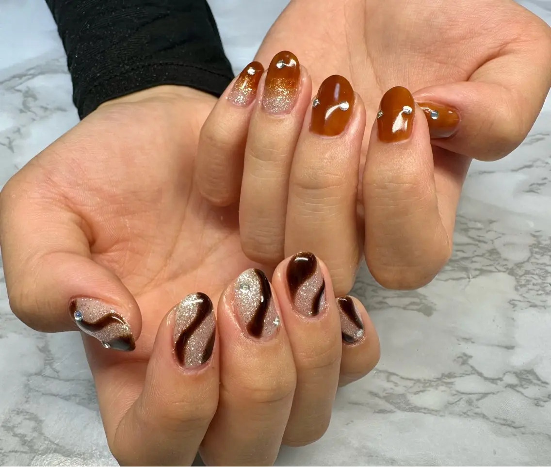 ネイル アートネイル ラメ(グリッター) ニュアンスネイル Mai’s nailのネイルデザイン