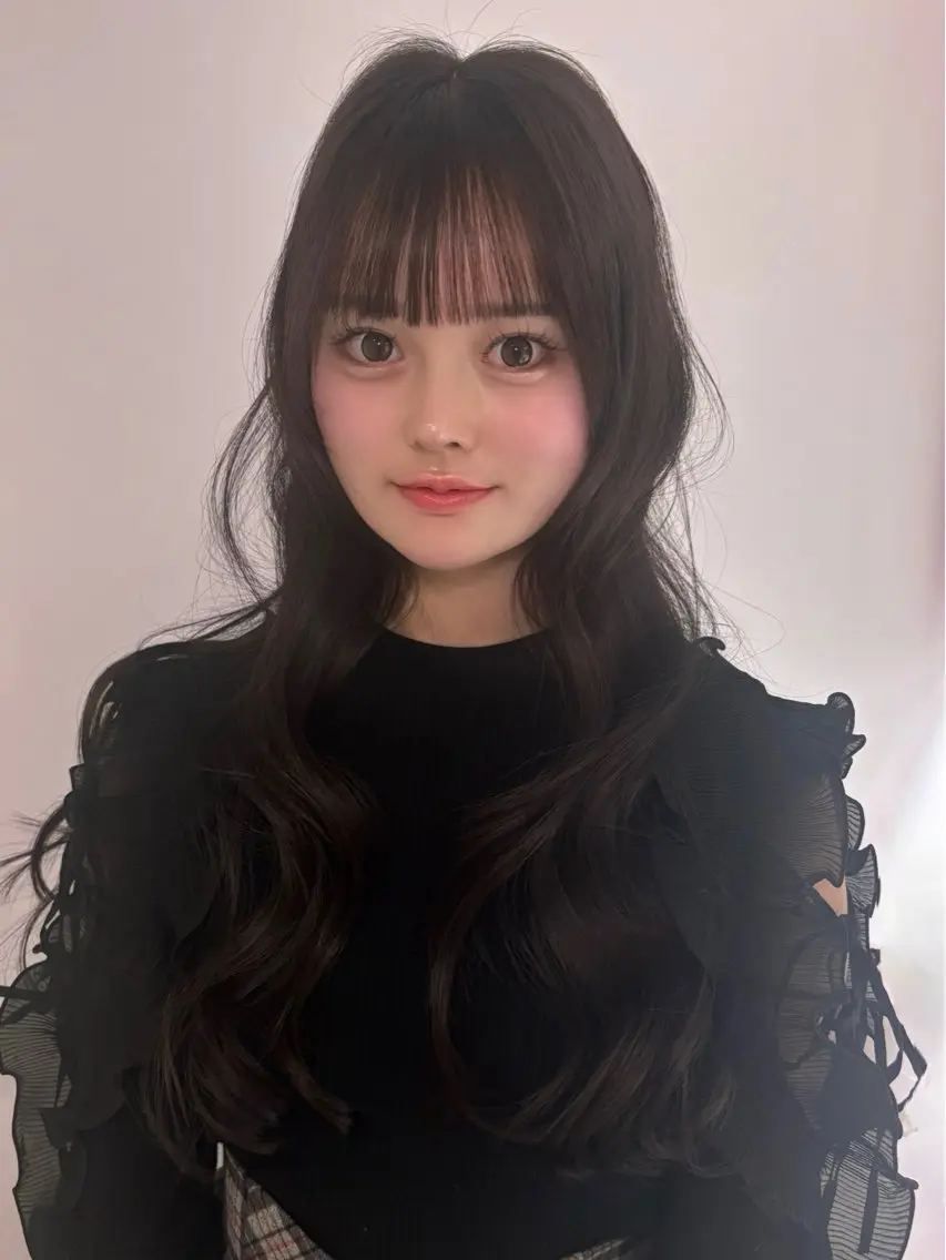 ロング ロング カット ヘアカラー レイヤー🎶似合わせ パーマ🎀ナナコのヘアスタイル
