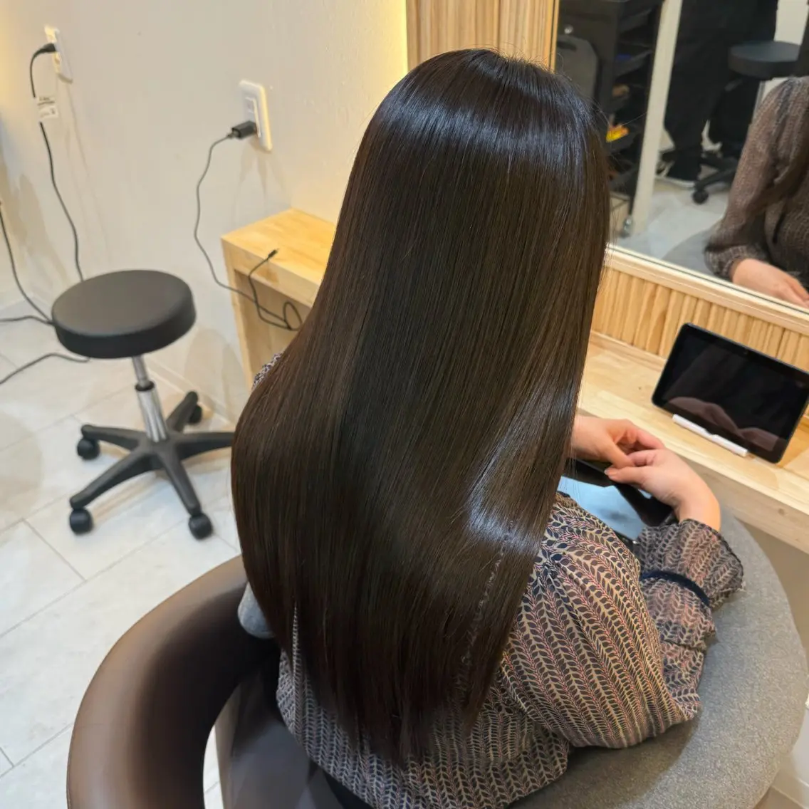 ロング ケアカラー 髪質改善 カット ヘアカラー トリートメント かいせい/髪質改善 /縮毛矯正特化のヘアスタイル