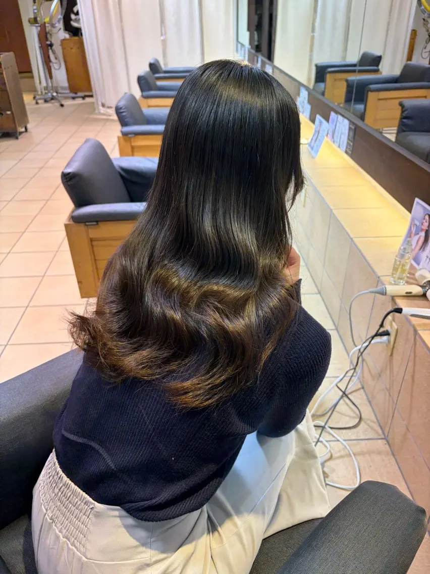 ロング ボブカット艶髪 酸性ストレート響太のヘアスタイル
