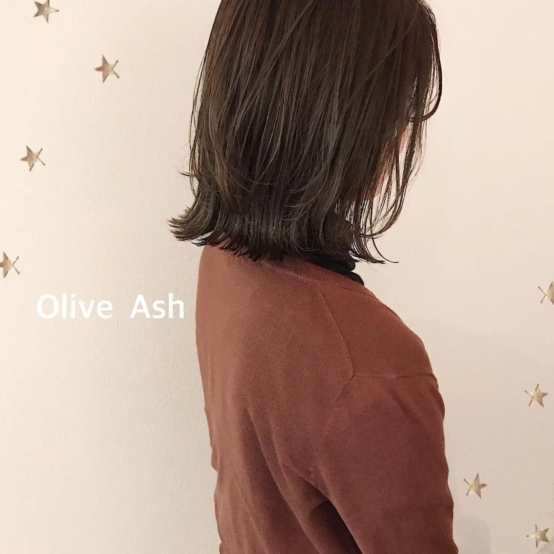 ミディアム カラー カット ヘアカラー 市川 千夏のヘアスタイル
