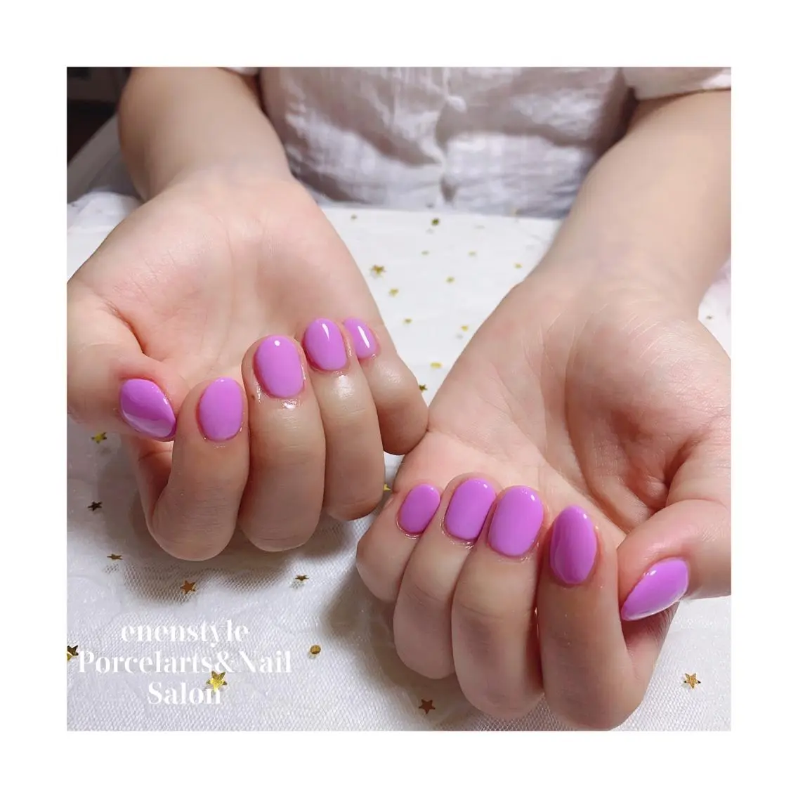 ショート ネイル ジェルネイル ニュアンスネイル オフィスネイル ワンカラーネイル パラジェル 🐾enen style 🐾のネイルデザイン