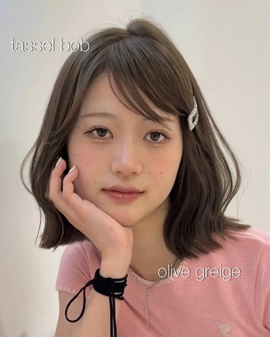 ミディアム けいし🐬ボブ 美髪縮毛矯正のヘアスタイル