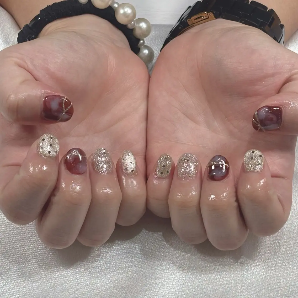 ネイル ハンドネイル 9月空きあり🌹 Jr.ネイリストaiのネイルデザイン