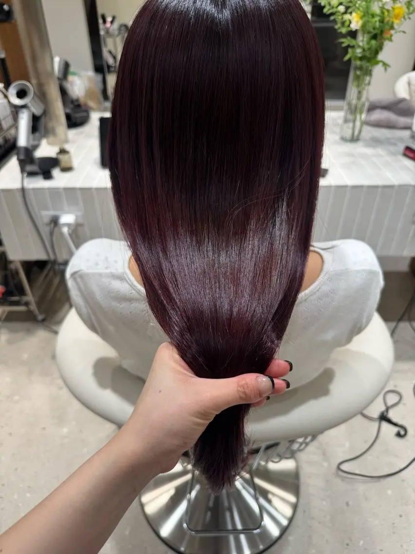 カラー 髪質改善 ヘアカラー 透明感カラー／ パーマ／まりなのヘアスタイル