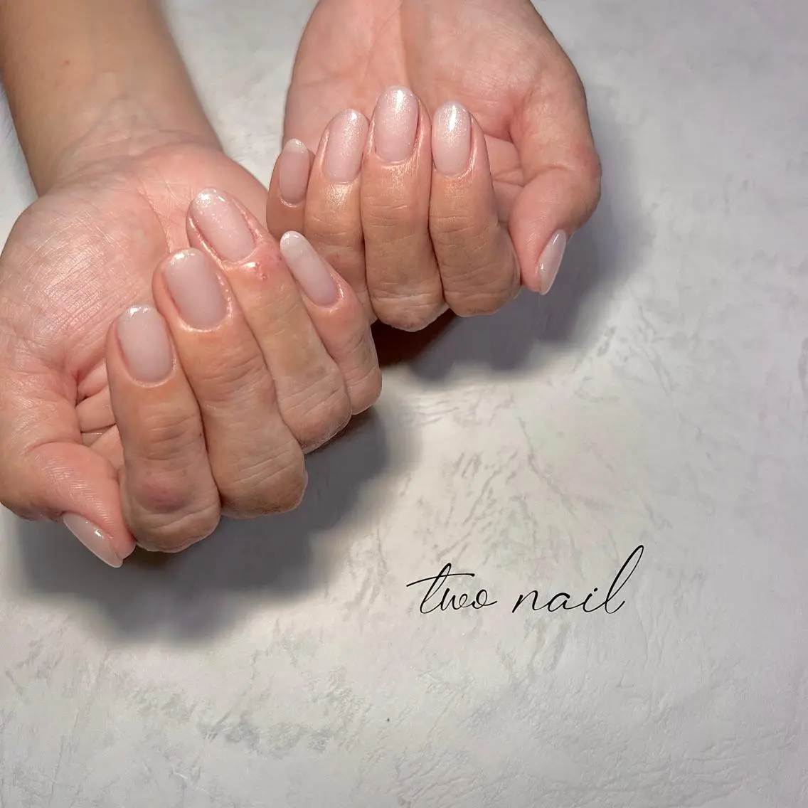 ネイル アートネイル フットネイル ハート ニュアンスネイル ホワイト ハンドネイル two nailのネイルデザイン