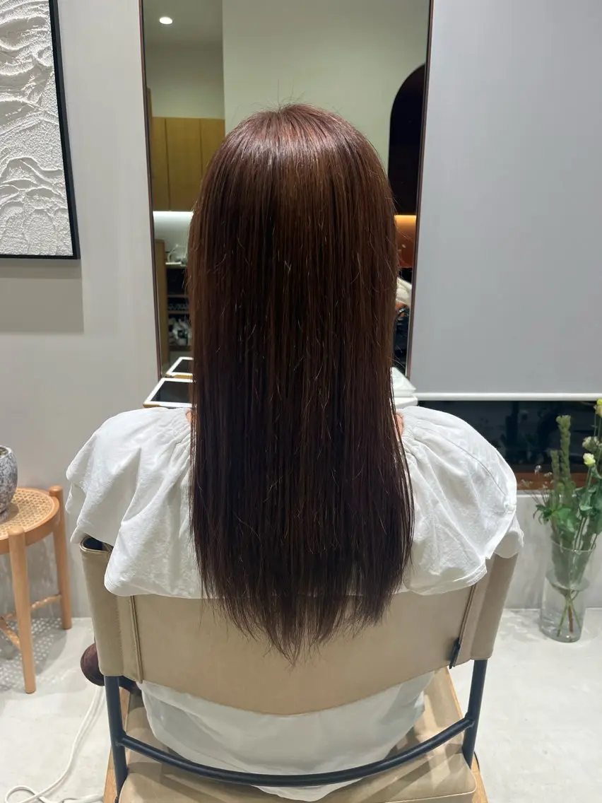 ロング カラー ramphy 柴原 夢奈のヘアスタイル