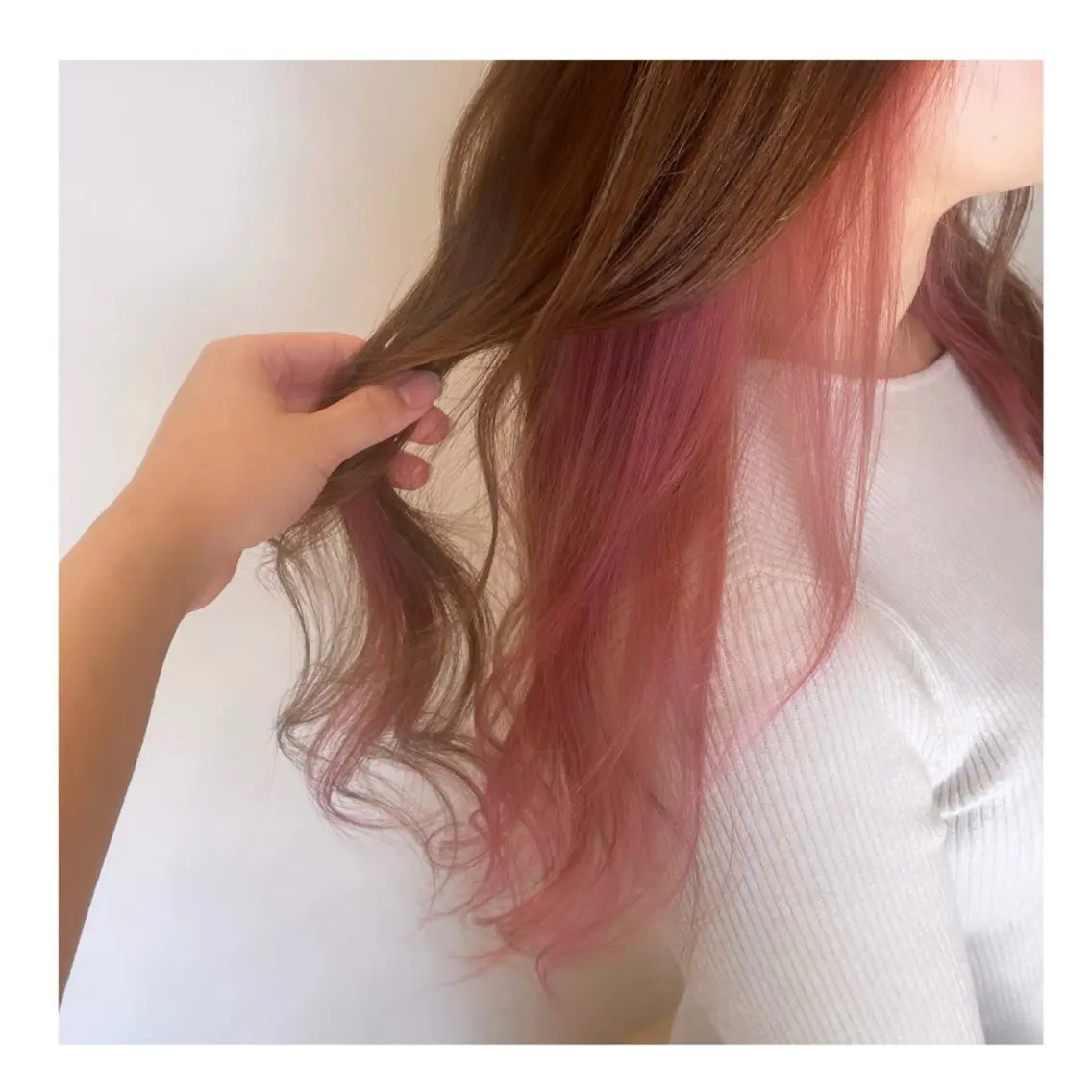 ロング カラー ベージュカラー ブリーチ ピンクカラー ヘアカラー ❁⃘ ち だ り さ ❁⃘のヘアスタイル