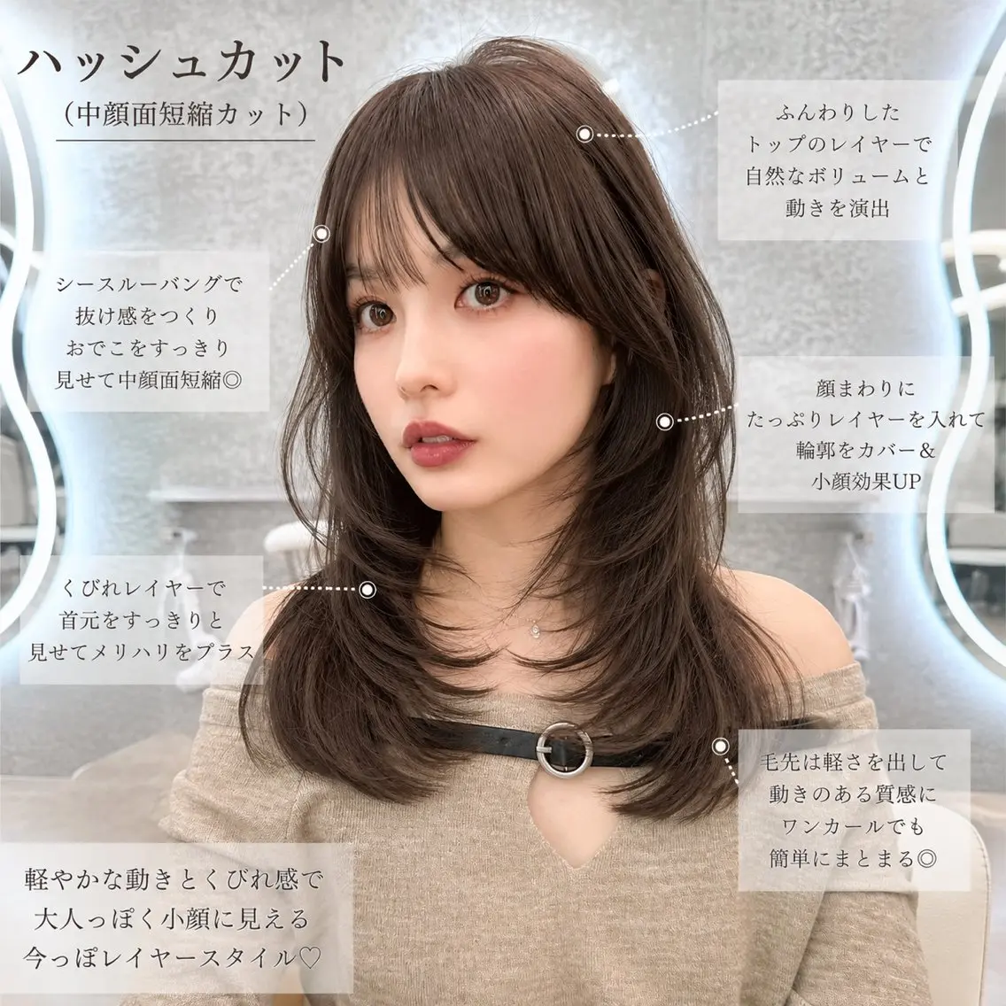 ミディアム カラー ヘアアレンジ カット ヘアカラー トリートメント 髪質改善/透明感 カラー/吉田光佑のヘアスタイル