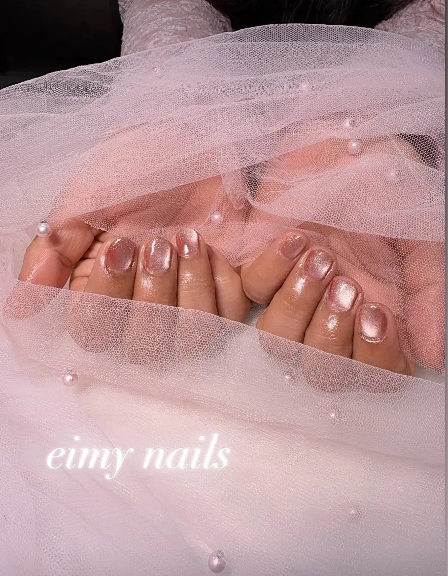 ネイル フラッシュネイル グラデーション ラメ(グリッター) ラメグラデーション マグネットネイル ハンドネイル eimy nails♡のネイルデザイン