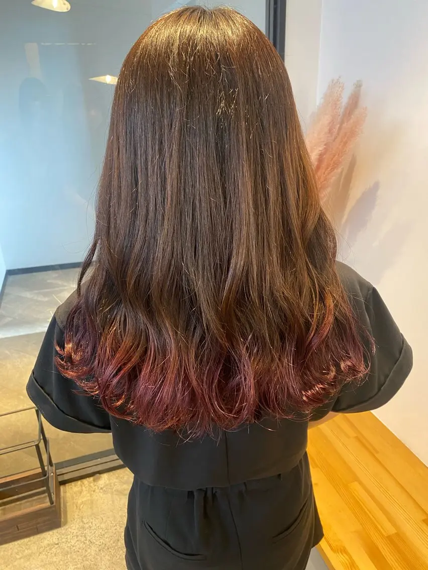 ロング カラー カット ヘアカラー トリートメント 🌼ハイライト透明感 🌼maiのヘアスタイル