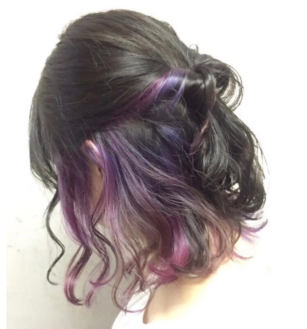 ミディアム カラー ヘアアレンジ アディクシーカラー イルミナカラー Agu hair 清尾 浩昭のヘアスタイル