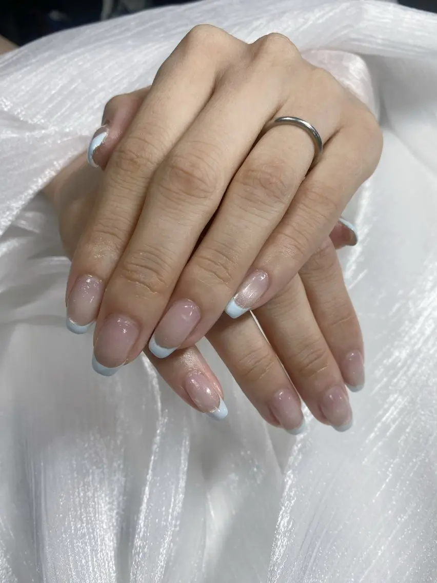 ネイル フレンチネイル マグネットネイル ハンドネイル spade nail reinaのネイルデザイン