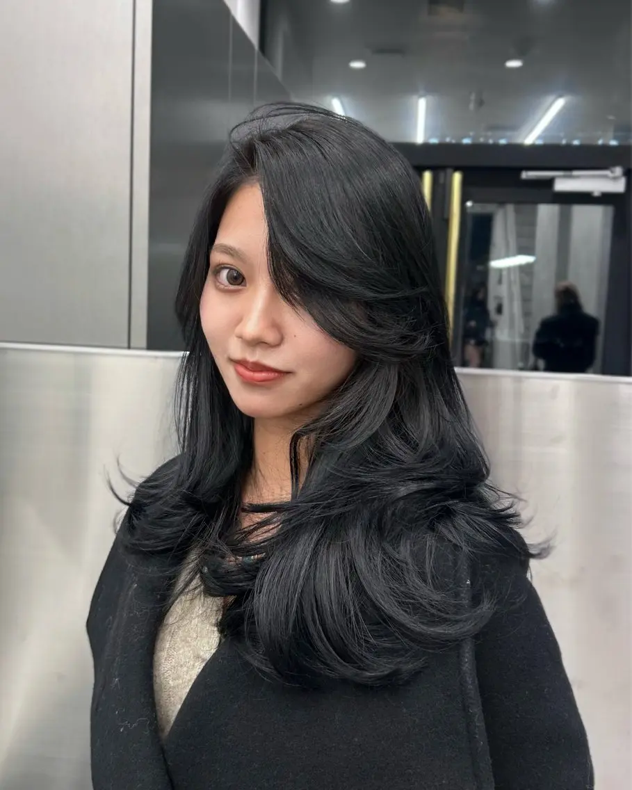 ロング レイヤーカット カット ヘアカラー 大人レイヤー/艶美髪 🇺🇸TOMONAのヘアスタイル
