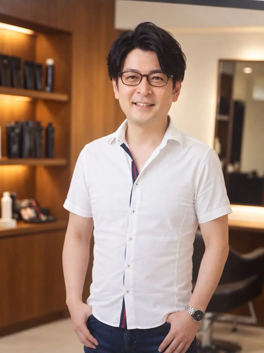 ショート エンゼルス美容室斉間 圭司のヘアスタイル