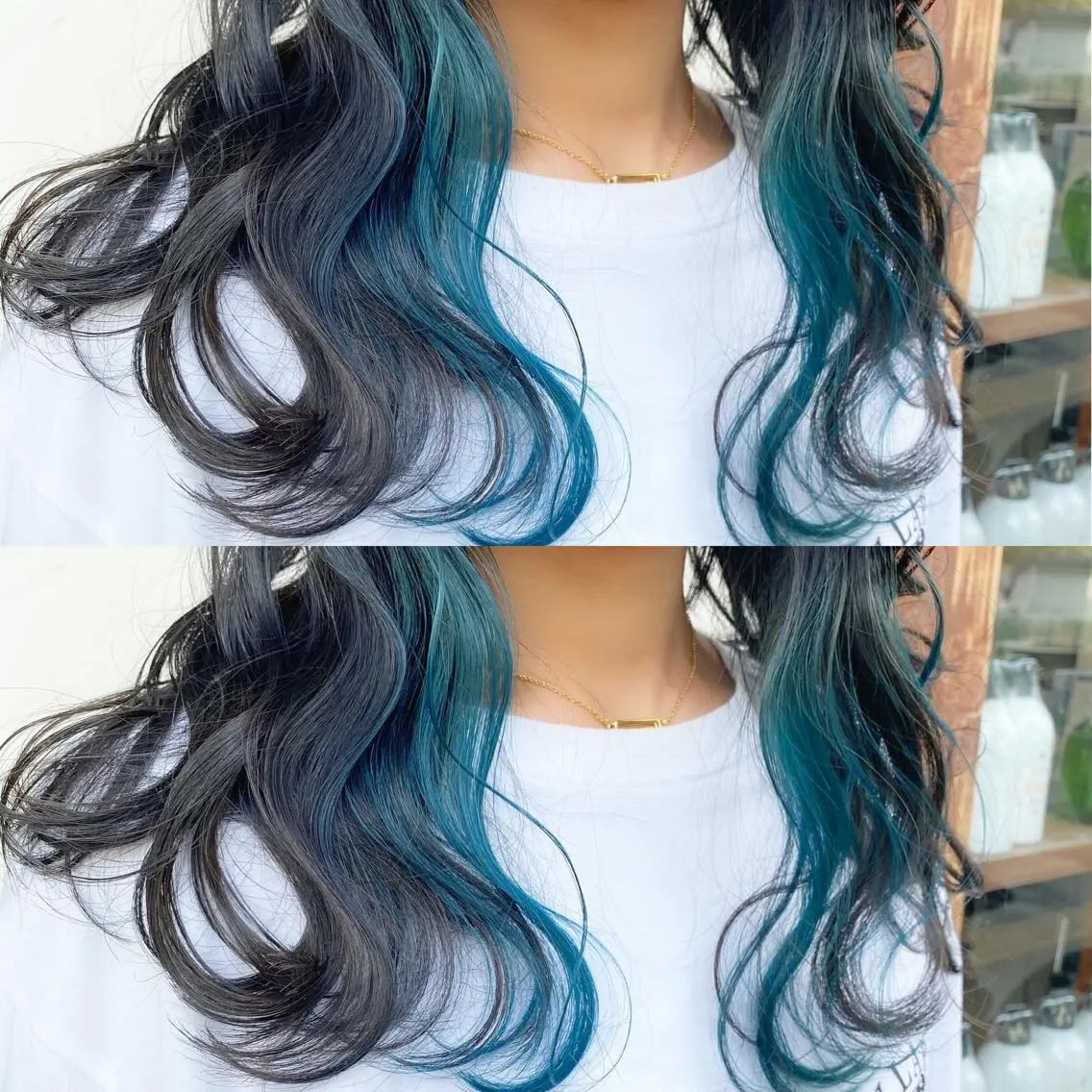 ミディアム カラー あさだ しゅうたろうのヘアスタイル