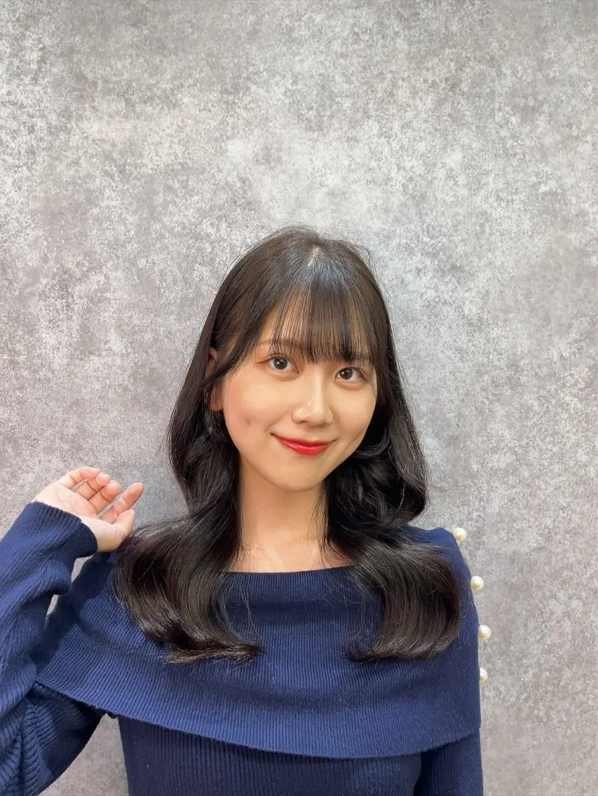 セミロング カット ヘアセット cocoa船橋🦄 chinamiのヘアスタイル