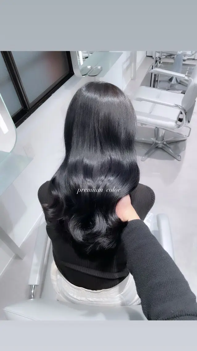 セミロング 透明感巻ける縮毛矯正 可愛いStyle杏琉のヘアスタイル