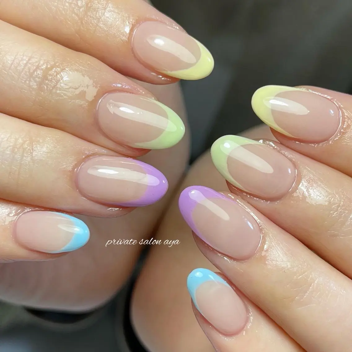 ミディアム ネイル フレンチネイル richeri beautyのその他イメージ