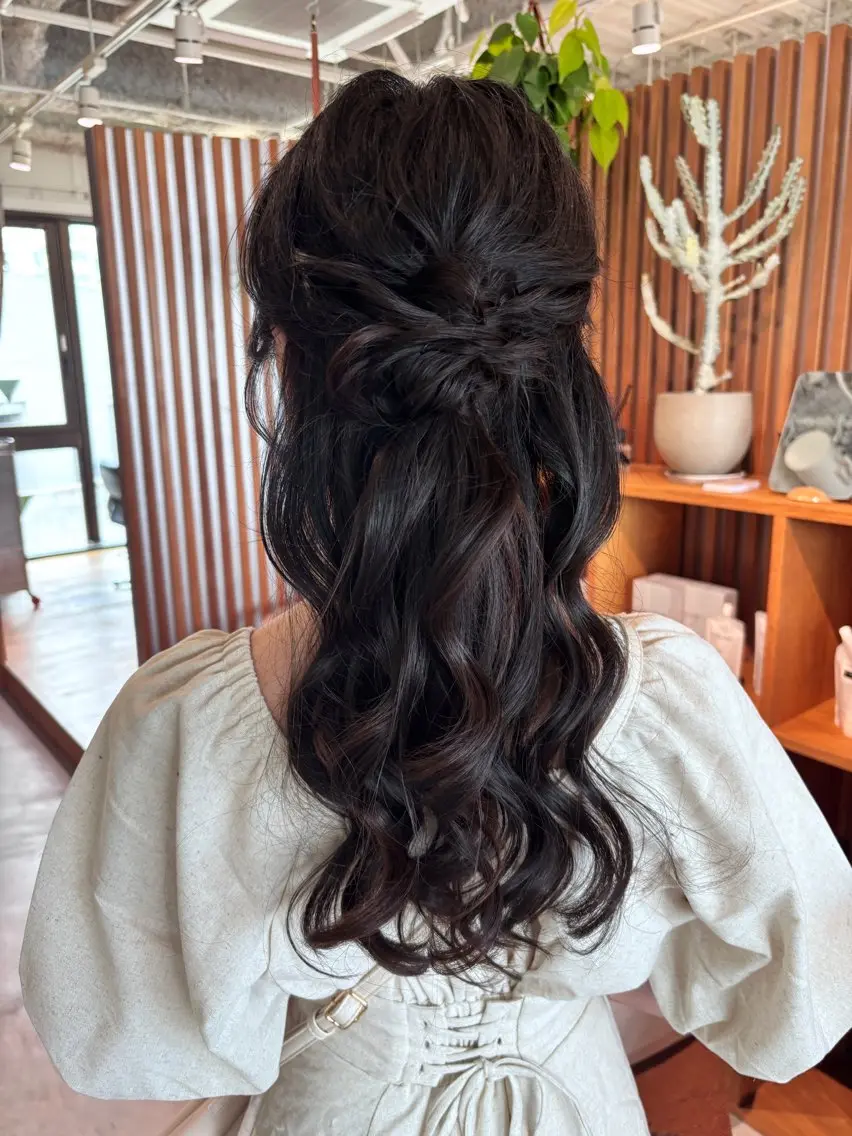 ロング ヘアアレンジ 髪質改善/艶髪矯正 /むらたみぎわのヘアスタイル