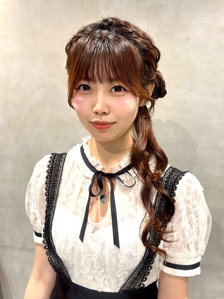 ヘアアレンジ ヘアセット 透明感カラー💎 アレンジ🩰Rimiのヘアスタイル