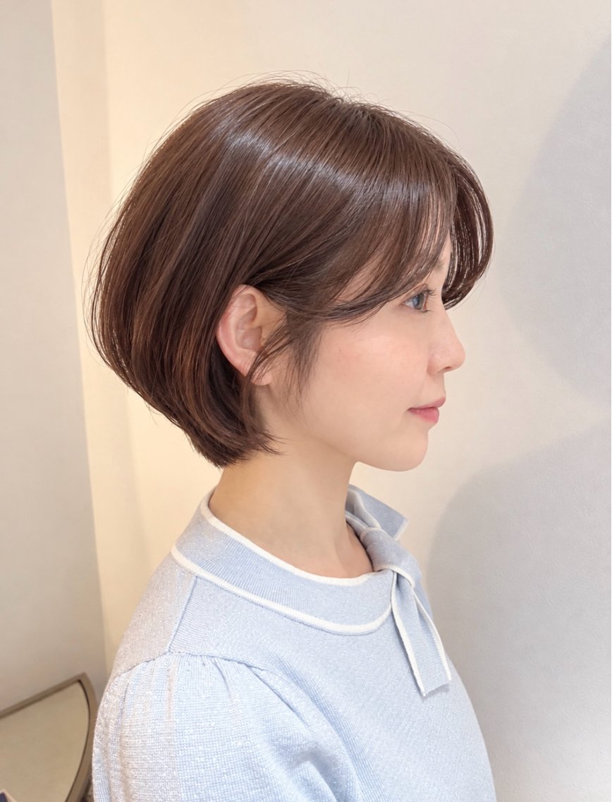 ショート カット ヘアカラー トリートメント 田中 ひなりのヘアスタイル