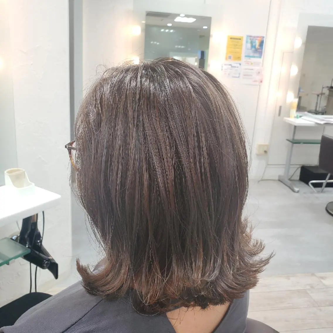 カラー ミディアム ハイライトカラー ハイライト 髪質改善/白髪ぼかし SHIONのヘアスタイル