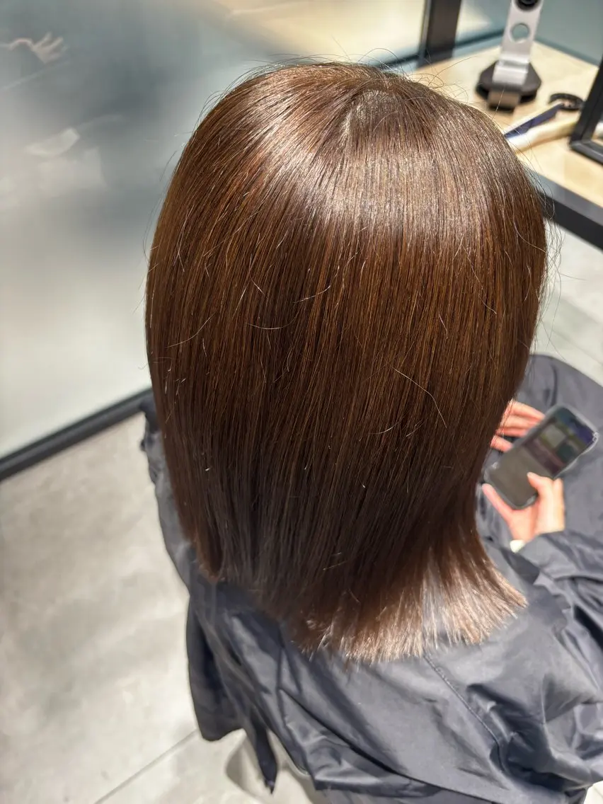 ミディアム ヘアカラー nana /透明感カラーのヘアスタイル