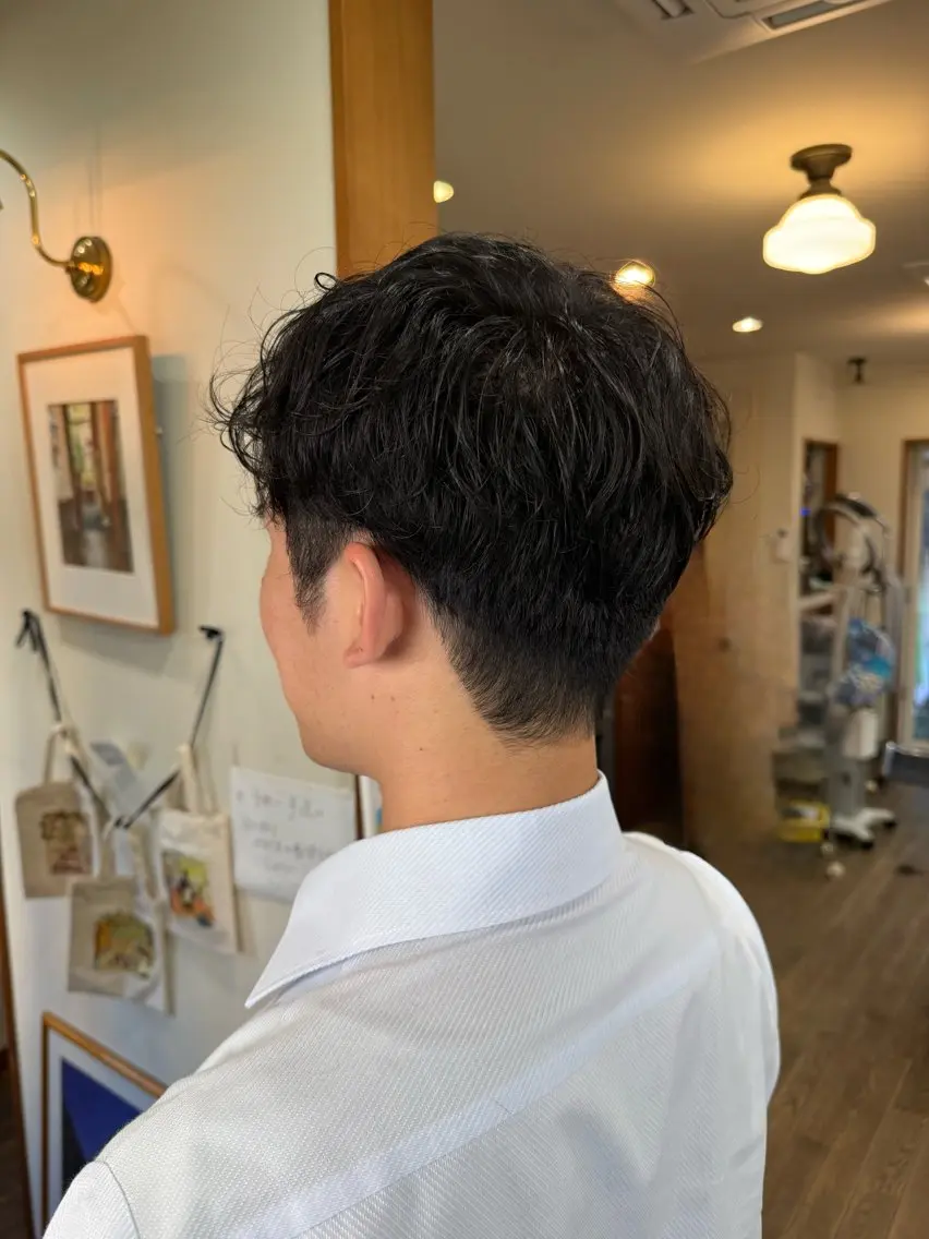 カット+お顔剃り(シェービング)+シャンプーの写真