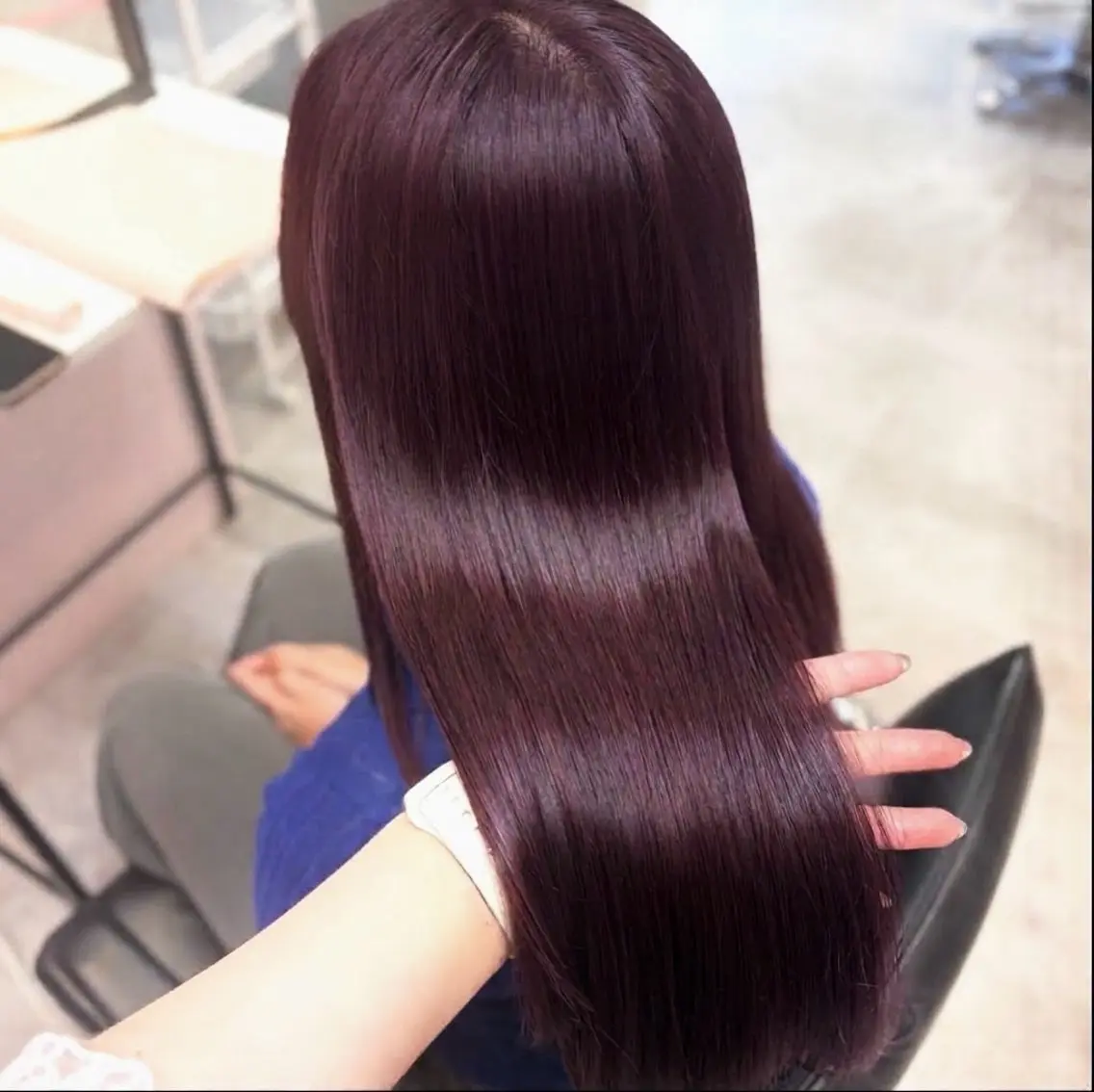 ロング カラー ヘアカラー 透明感/艶カラー 💘Hanaのヘアスタイル