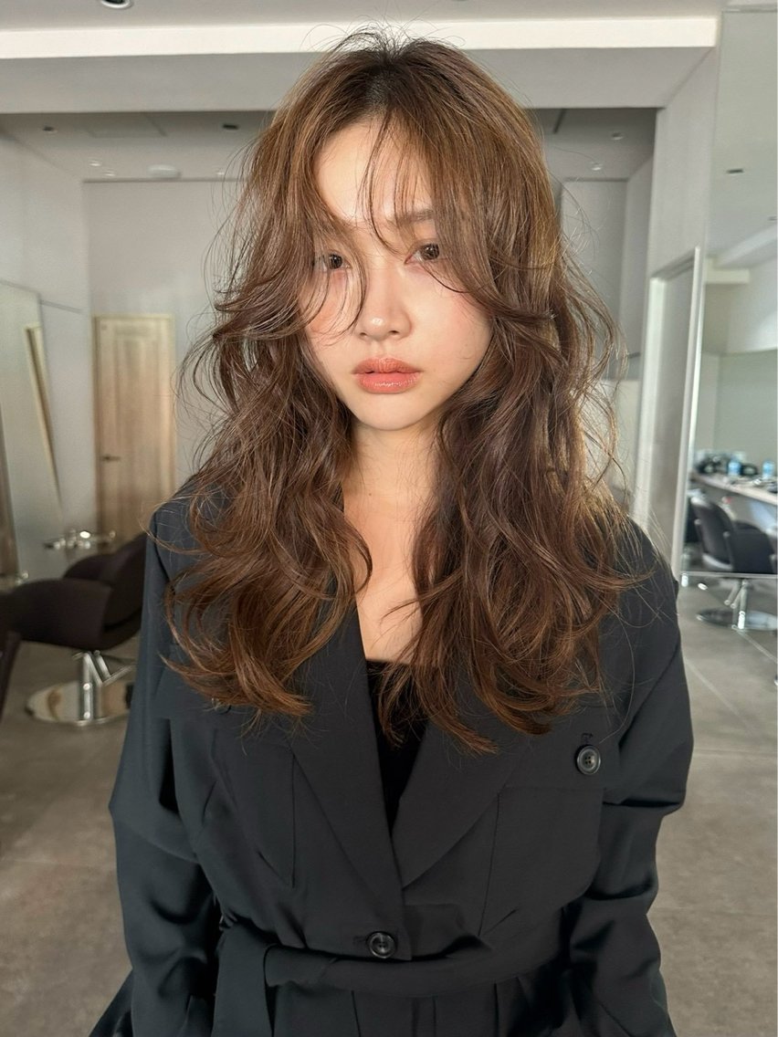 ロング カラー 透明感カラー トリートメント ヘアカラー トリートメント 艶カラー/高円寺 /ココナのヘアスタイル