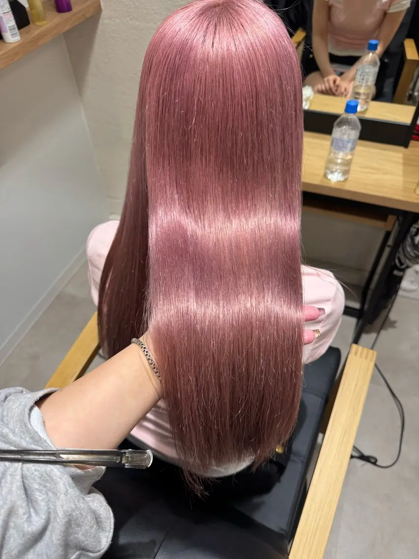 ロング ヘアカラー たかはし るなのヘアスタイル