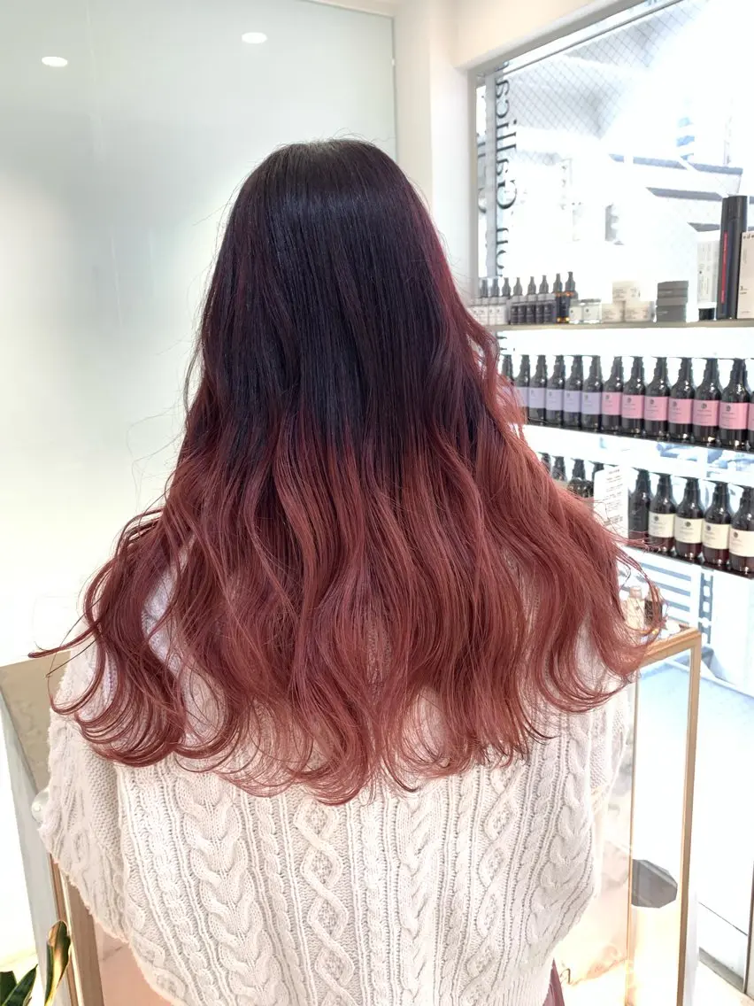 ロング カラー ヘアアレンジ ブリーチ ダブルカラー ブリーチなしカラー stylist ◎RUKI.のヘアスタイル
