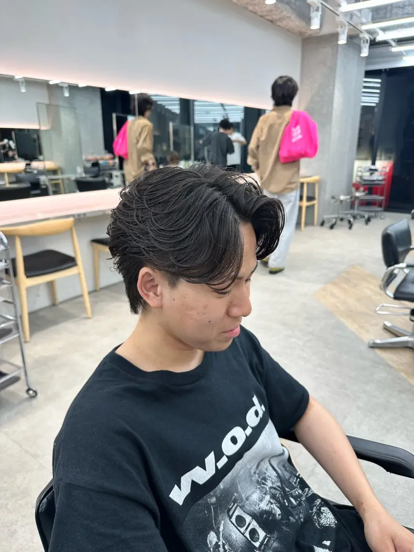 パーマ メンズ カット パーマ カット🔥パーマ特化 fifthりょう🔥のヘアスタイル