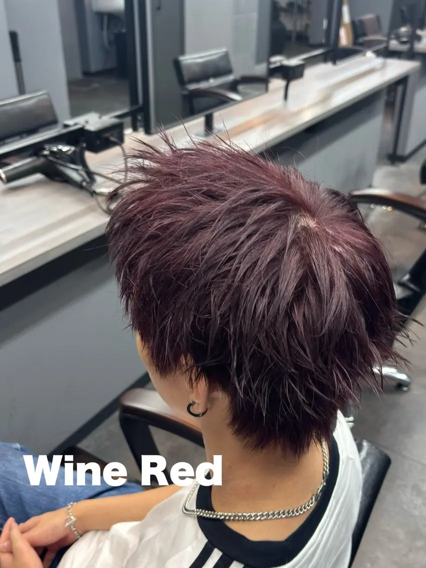カラー メンズ ヘアカラー 内山 拓実のヘアスタイル