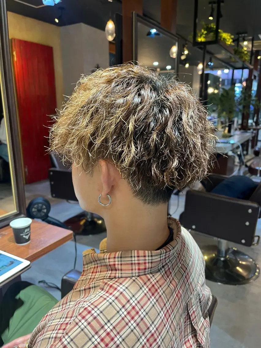 ショート パーマ Makino🌷 牧野有花のヘアスタイル