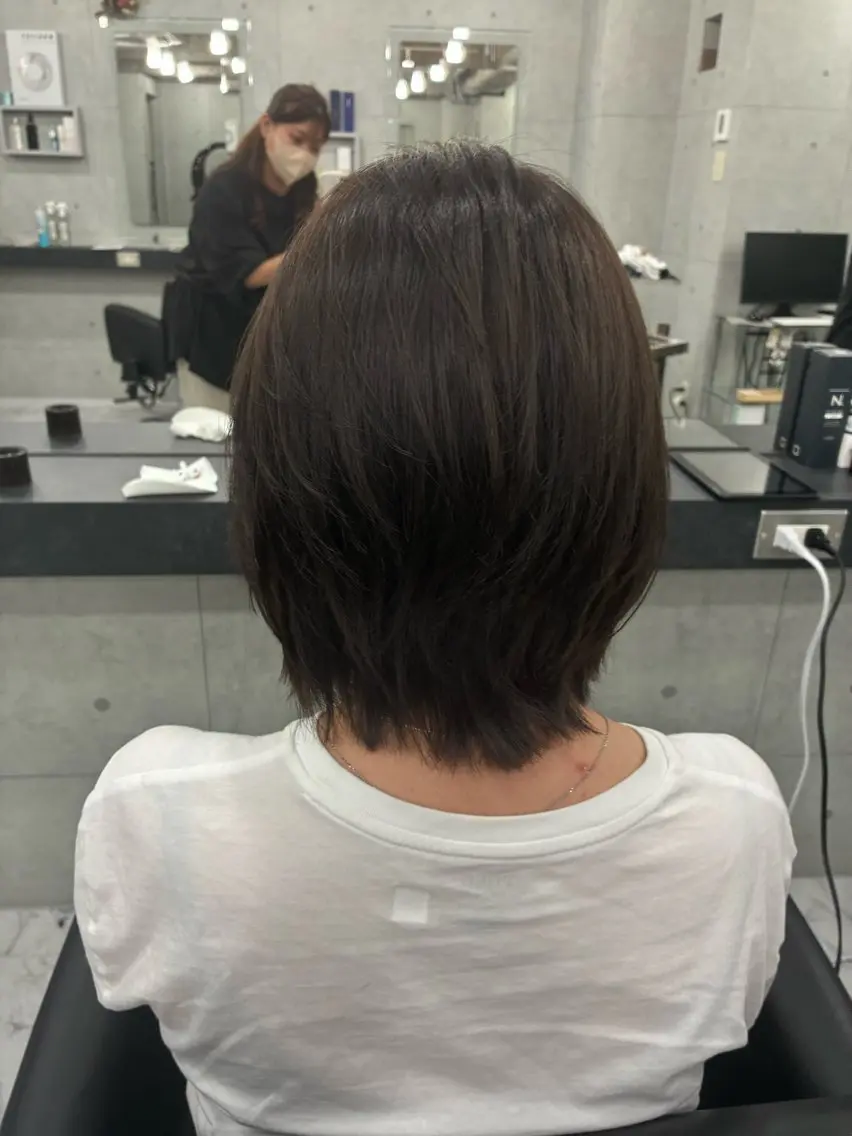 ショート カラー ベージュカラー 透明感カラー カット ヘアカラー Endearing 🌟銀座のヘアスタイル