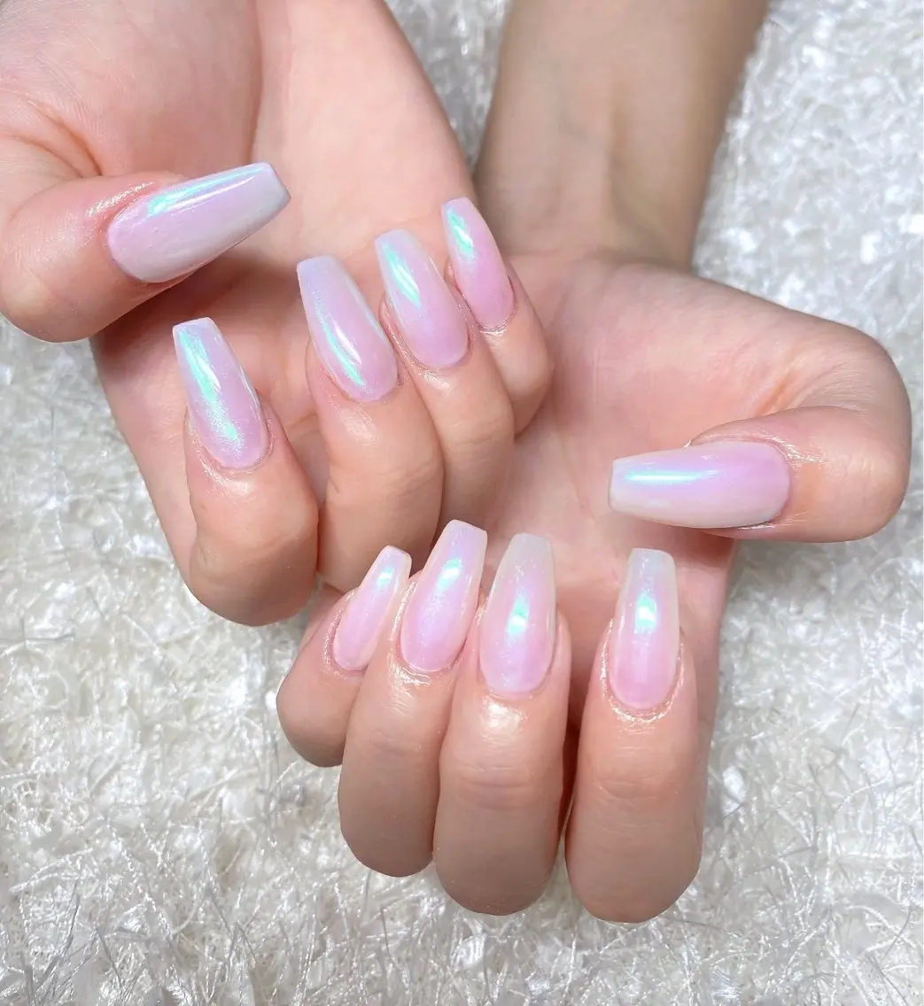 ネイル 長さ出し フレンチネイル ジェルネイル グラデーション 韓国ネイル ハンドネイル Nail&eye Belire 新宿のネイルデザイン